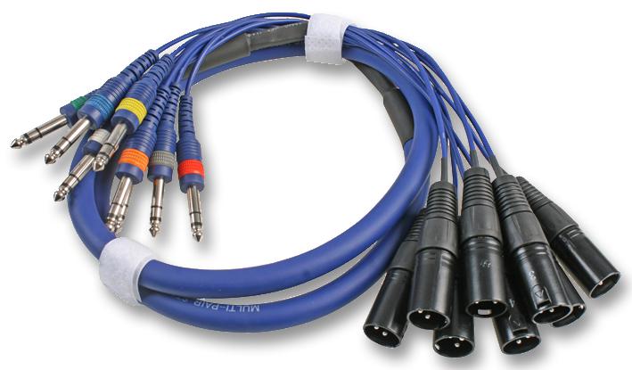 PSG01246 XLR P TO JACK P, 8X, ST 3M PRO SIGNAL