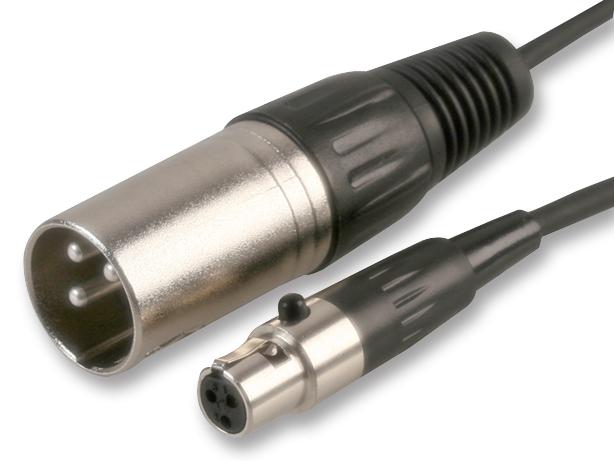 PSG02965 XLR LEAD, PLUG TO MINI SOCKET, 2M PRO SIGNAL