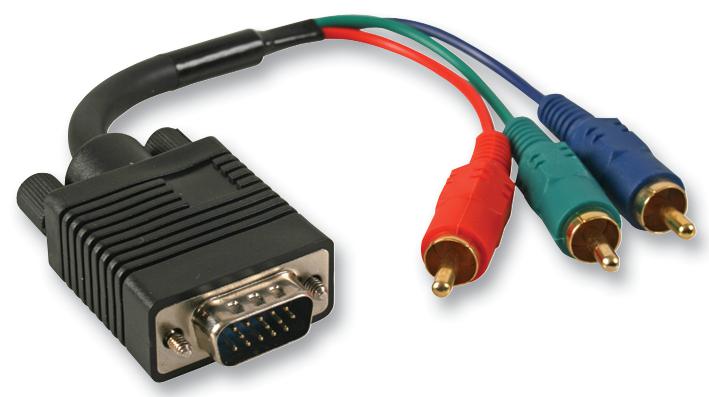 PSG03245 SVGA PLUG TO 3X PHONO RGB, 0.2M PRO SIGNAL