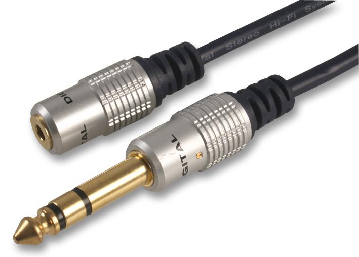 PSG03296 HQ LEAD, 3.5MM ST TO 6.35MM ST, 0.3M PRO SIGNAL
