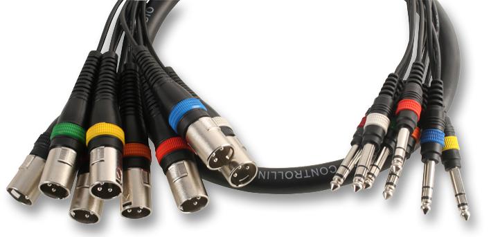 PLS00111 XLR TO JACK LOOM, 8WAY, 2.5M PULSE