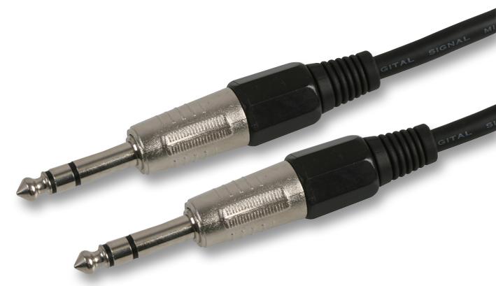 PSG03343 6.35MM STEREO JACK LEAD, 5M PRO SIGNAL