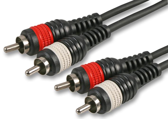 PLS00174 2X PHONO LEAD, 6M PULSE