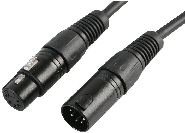 PLS00409 LEAD, XLR DMX, 5P 2PAIR, 1.5M PULSE