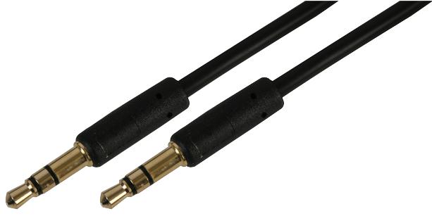 PSG03746 3.5MM LEAD, STEREO, SLIM, BLACK, 2M PRO SIGNAL
