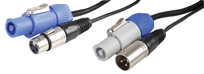 PLS000506 POWERCON AND XLR LEAD, COMBINED, 2M PULSE