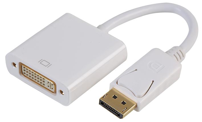 PSG04059 LEAD DP MALE TO DVI FEMALE ADAPTER 0.2M PRO SIGNAL
