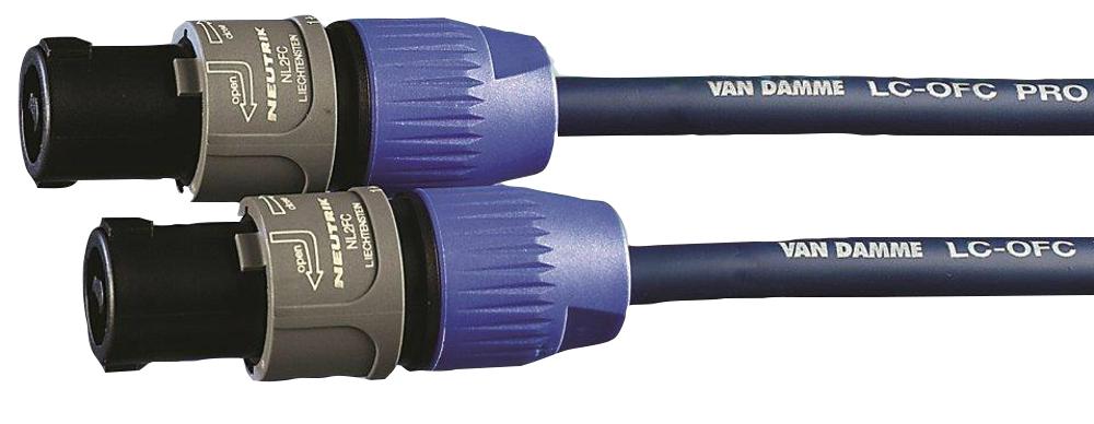 102-662-363 SPEAKON LEAD, 2X1.5MM, 5M, BLUE VAN DAMME