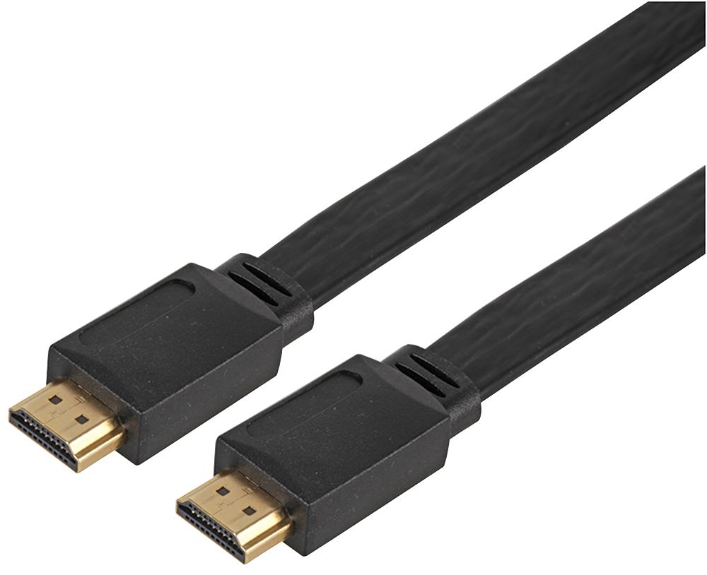 PSG91300 HDMI LEAD, FLAT, GOLD, 10M PRO SIGNAL