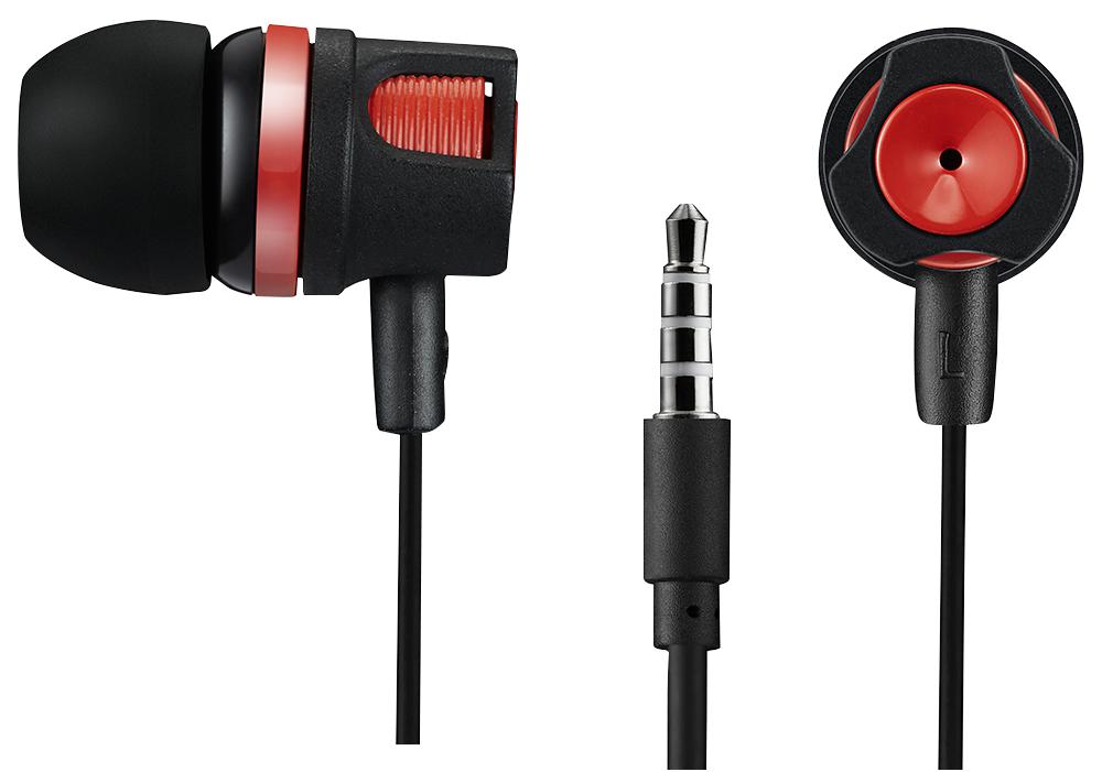 CNE-CEP3R EARPHONES WITH MICROPHONE, RED CANYON