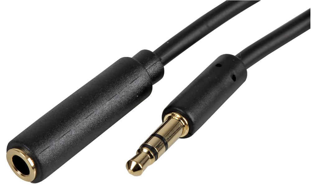 PSG3087-1.5M 3.5MM STEREO EXTENSION LEAD 1.5M BLACK PRO SIGNAL
