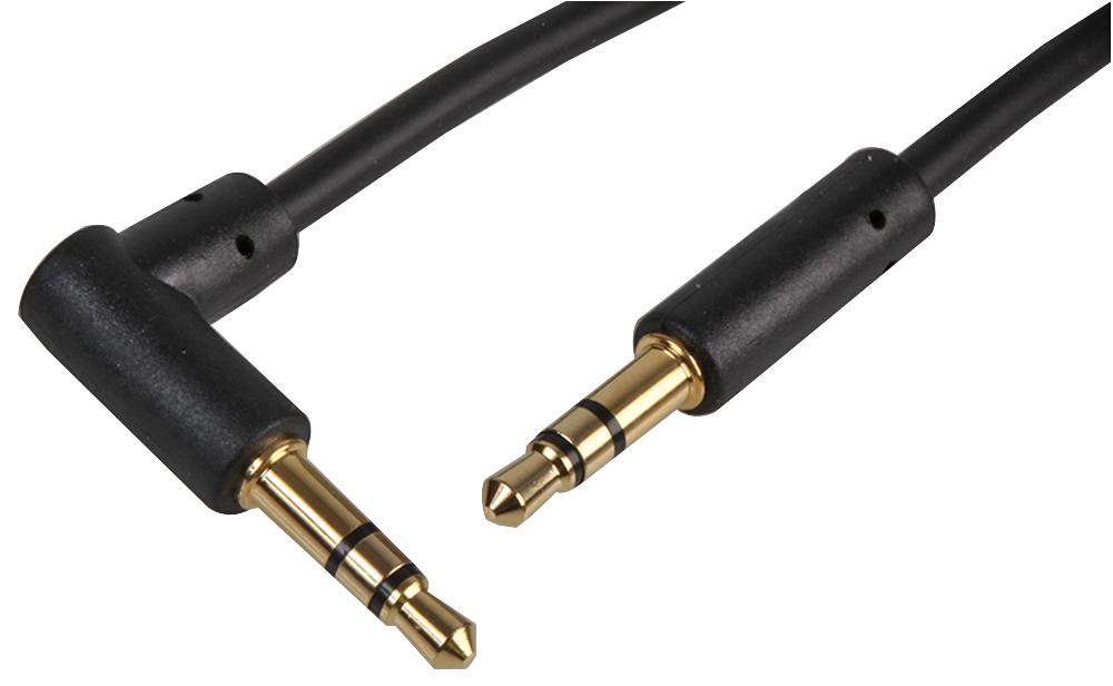 PSG3120-2M 3.5MM 90DEG STEREO JACK LEAD 2M BLK PRO SIGNAL