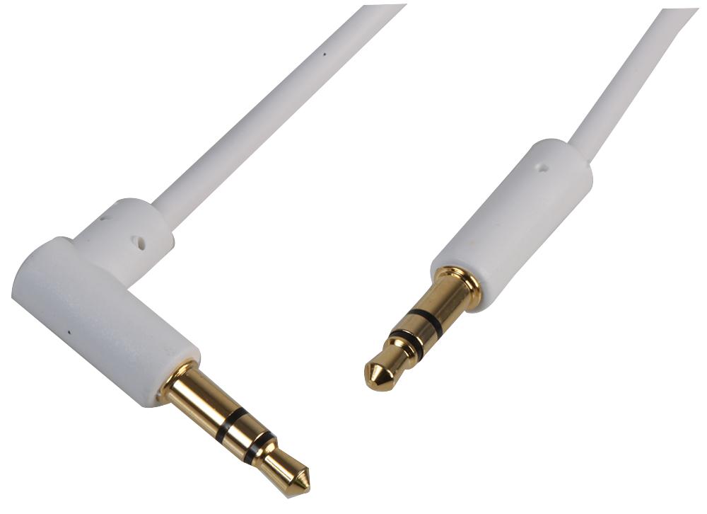 PSG3128-2M 3.5MM 90DEG STEREO JACK LEAD 2M WH PRO SIGNAL