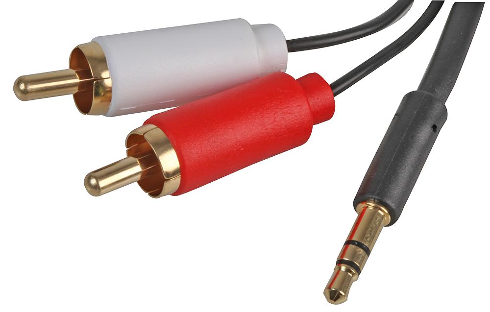 PSG3151-1.5M 3.5MM STEREO JACK TO 2X PHONO LEAD 1.5M PRO SIGNAL
