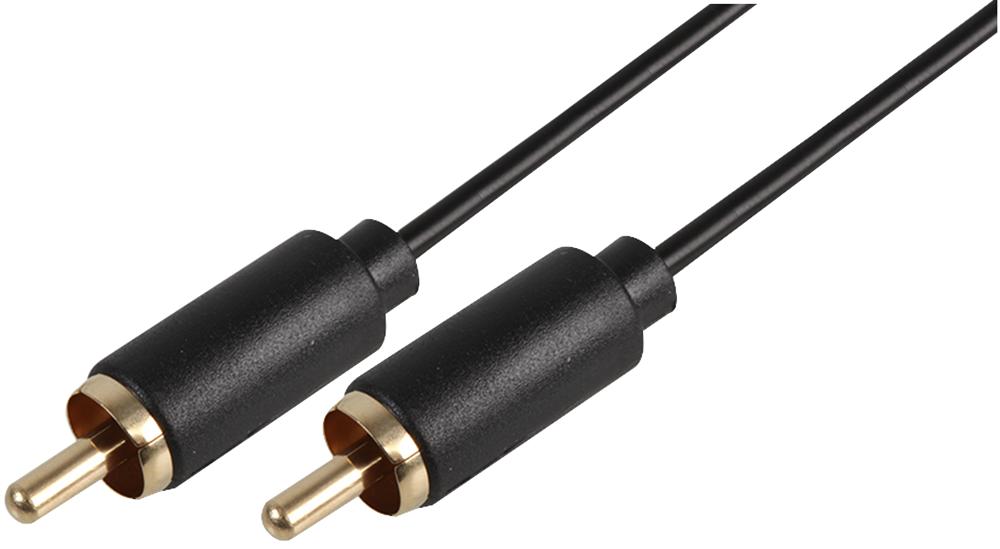 PSG3171-7.5M PHONO PLUG TO PLUG LEAD 7.5M BLACK PRO SIGNAL