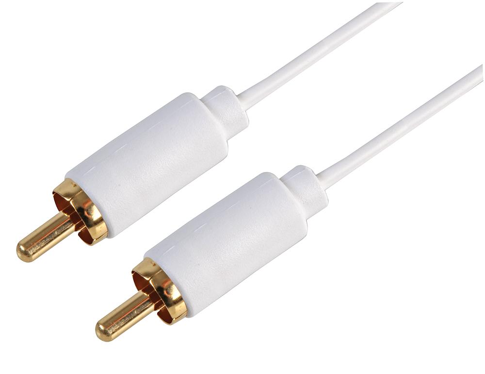 PSG3174-1M PHONO PLUG TO PLUG LEAD 1M WHITE PRO SIGNAL