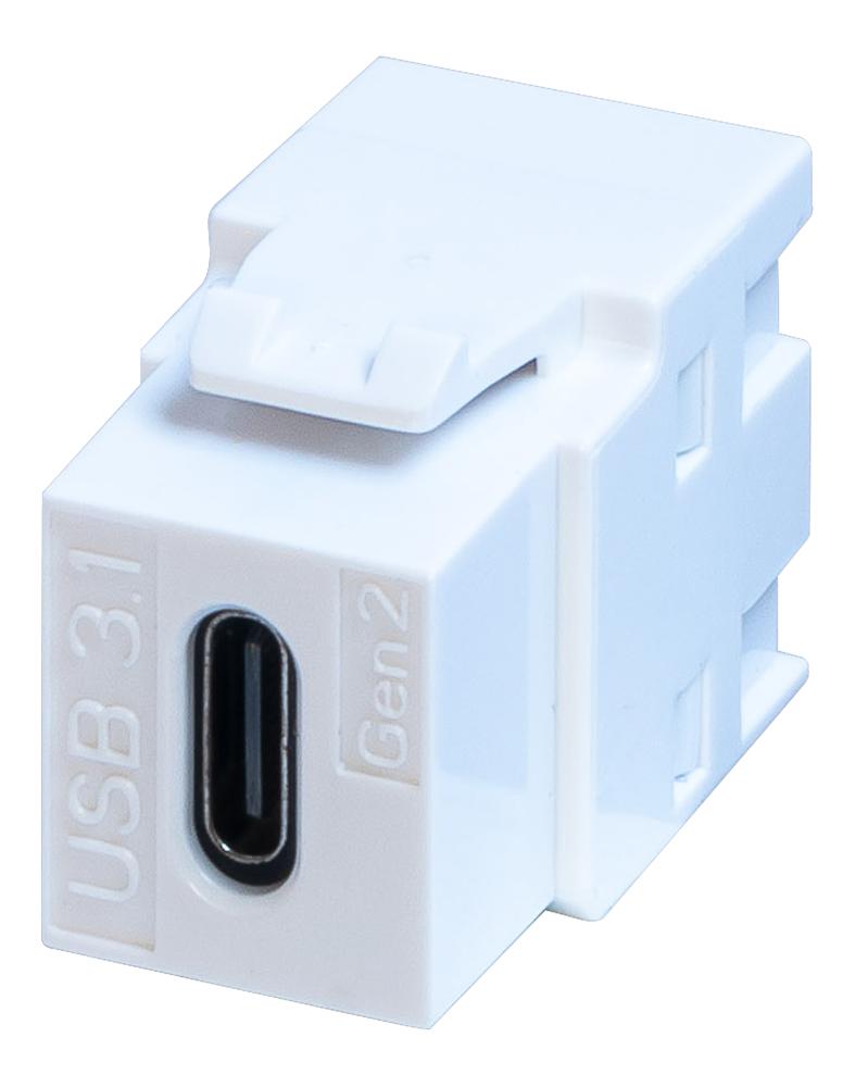 KCUCCWH USB ADAPTOR, 3.1 TYPE C RCPT-RCPT, WHITE TUK