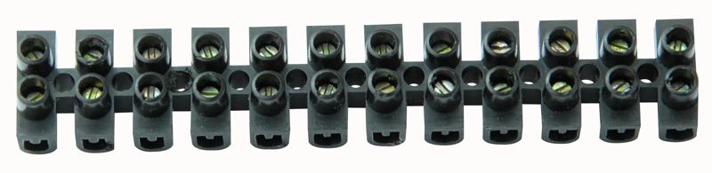 15ABLK TERMINAL BLOCK BLACK 16A PRO POWER