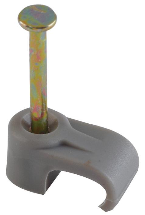 77CGPF25P CABLE CLIP, POLYPROPYLENE, 2.5MM, GREY TOWER