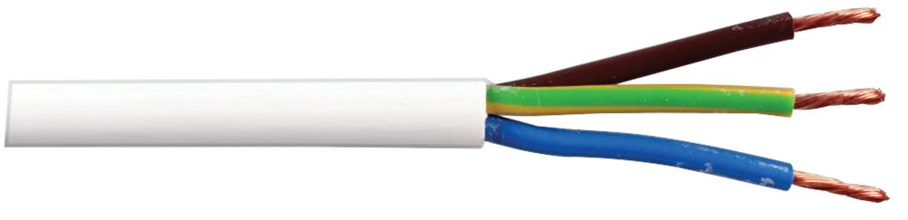 PEL01050 CABLE FLEXIBLE 2183Y 0.75MM WHITE 25M PRO ELEC