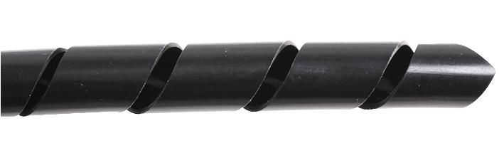 RWSWBLK-08 10M SPIRAL WRAP 8MM BLACK 10M PRO POWER