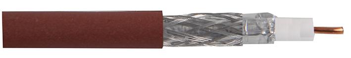 RG6UCCABRN100MFF CABLE COAX RG6U CCA BROWN 100M PRO POWER