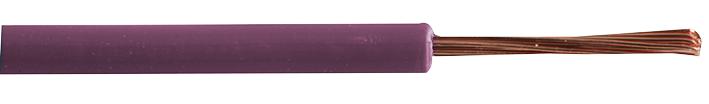 PEL01878 CBL SINGLE CORE H05Z-K 6MM VIOLET 100M PRO ELEC