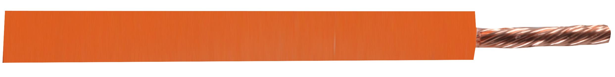 PEL01879 CBL SINGLE CORE H05Z-K 6MM ORANGE 100M PRO ELEC