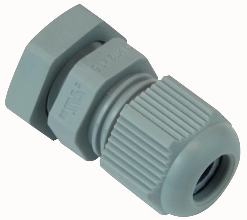50612PA7001SET NYLON IP68 RATED M12 CABLE GLAND GRY HYLEC