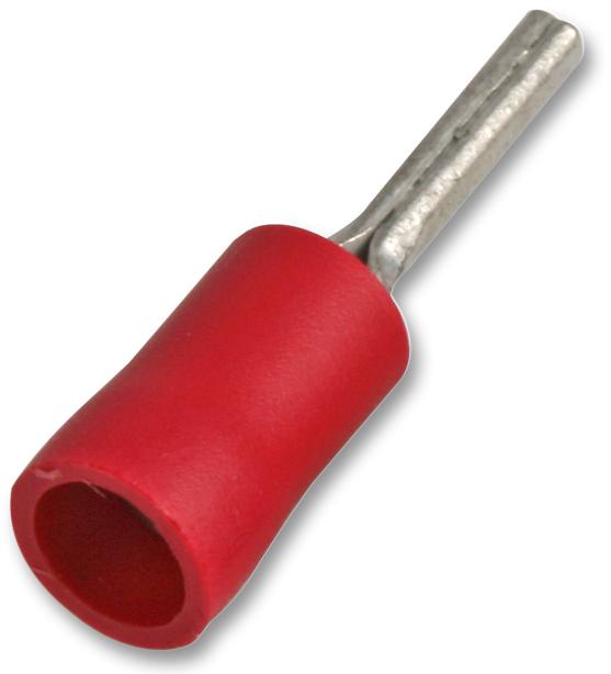 STPV1-12 PIN TERMINALS RED 12A 100/PACK PRO POWER