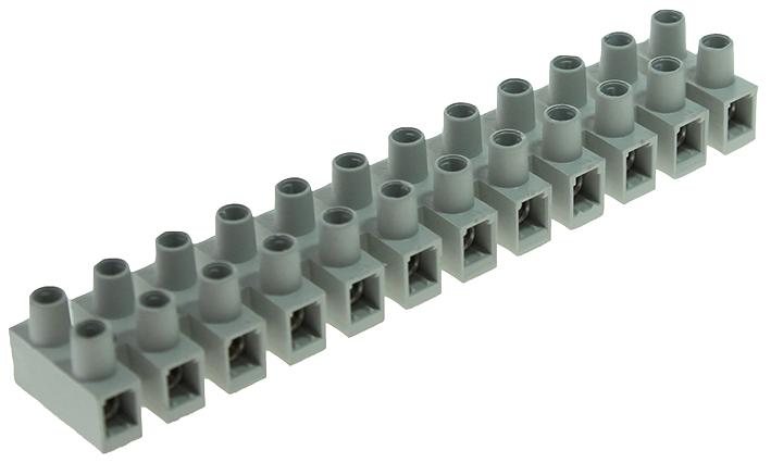 CTSN634/12 TERMINAL STRIP, PA66, 12P, HI TEMP, 6MM CAMDENBOSS