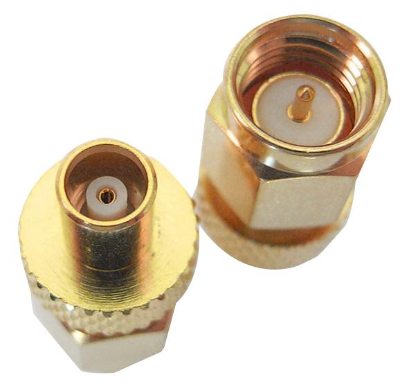 ADAPT/MCXF/SMAM RF COAX ADAPTOR, MCX RCPT TO SMA PLUG SIRETTA