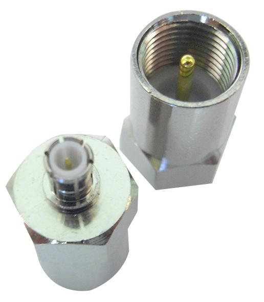 ADAPT/MCXM/FMEM RF COAX ADAPTOR, MCX PLUG TO FME PLUG SIRETTA