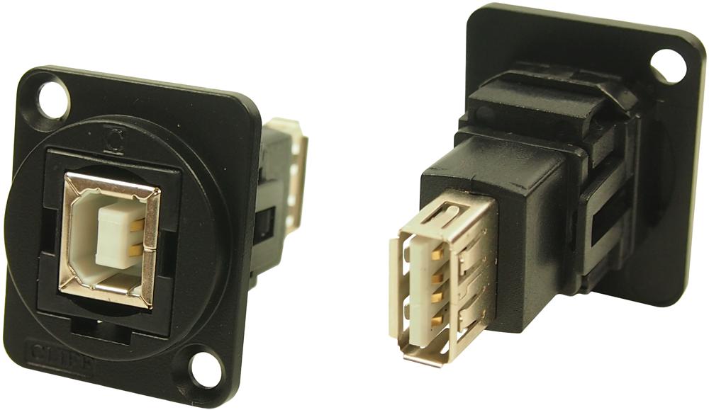 CP30207NMB USB ADAPTER, 2.0 TYPE B RCPT-A RCPT CLIFF ELECTRONIC COMPONENTS