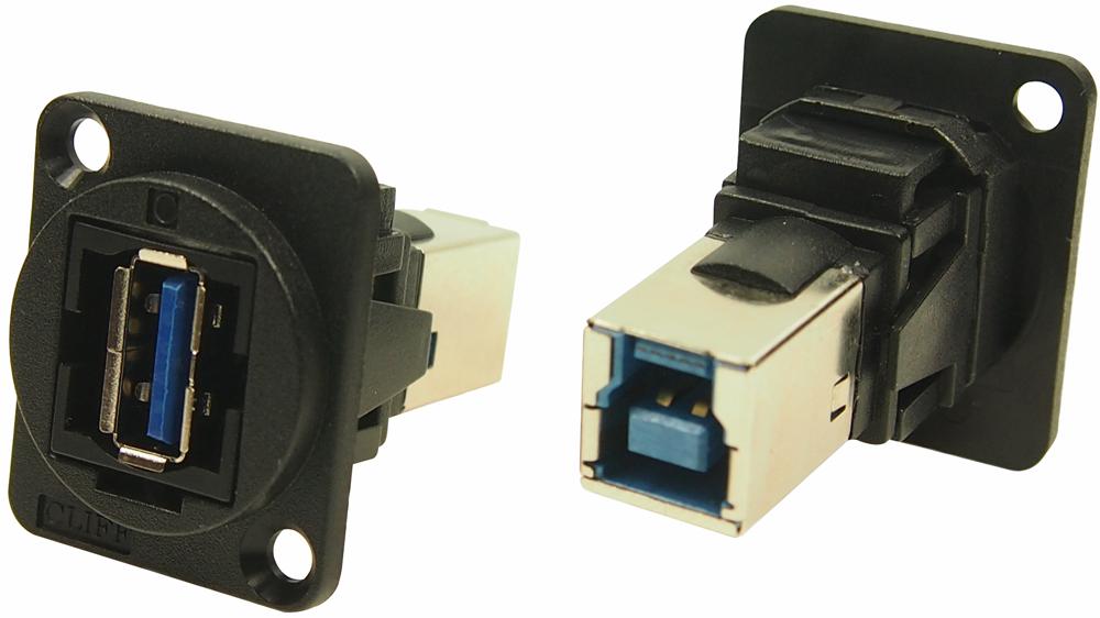 CP30210N USB ADAPTER, 3.0 TYPE A RCPT-B RCPT CLIFF ELECTRONIC COMPONENTS