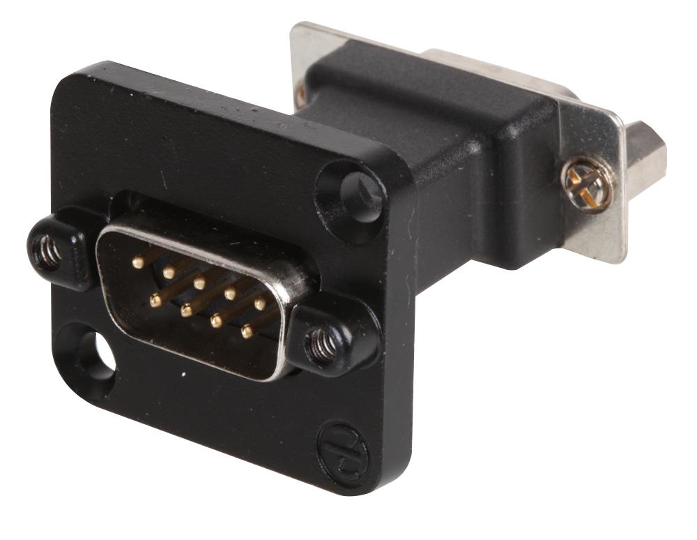NADB9MF-B D-SUB FEEDTHROUGH 9P BLACK M-F NEUTRIK