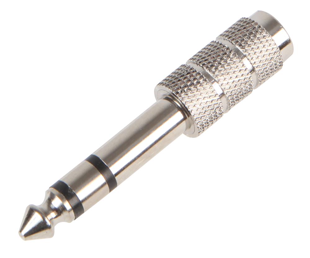 PSG08558 JACK ADAPTOR, ST, 3.5 TO 6.35, METAL PRO SIGNAL