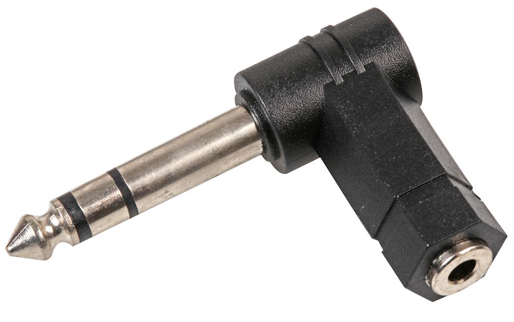 PSG08651 ADAPTOR, 6.35MM P TO 3.5MM S, 90DEG PRO SIGNAL