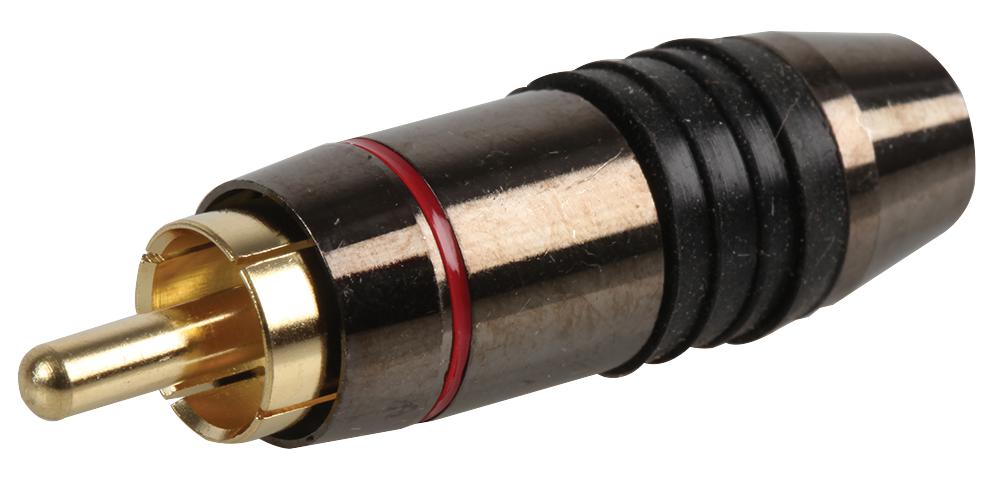 PSG08659 PHONO PLUG, BLACK/RED/GOLD PRO SIGNAL