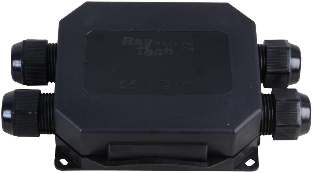 READYBOX120-N CONNECTION BOX, GEL, 4 CABLES,5P, BLACK RAYTECH