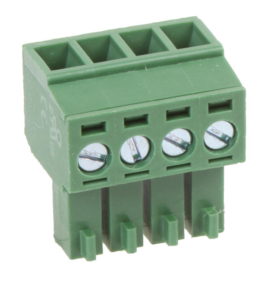 MC000058 TERMINAL BLOCK, PLUGGABLE, 4POS, 16AWG MULTICOMP PRO