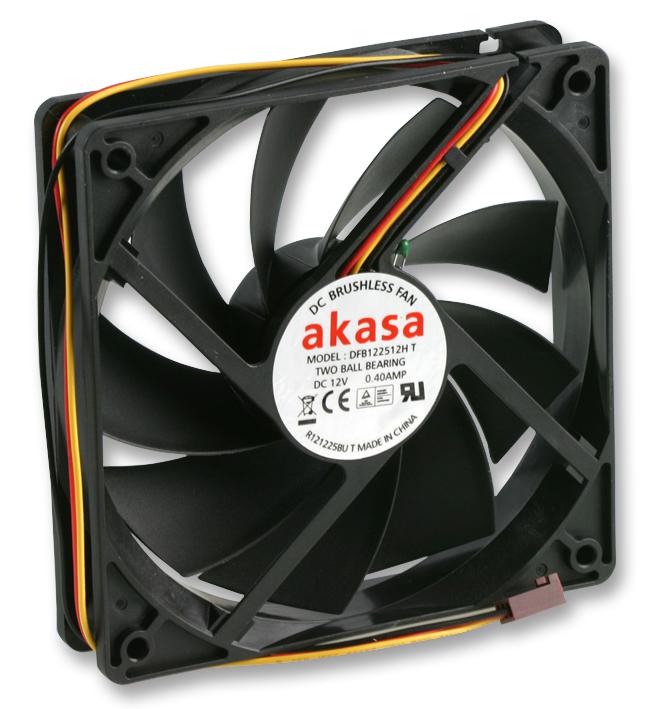 AK-174BKT-B FAN, PC CASE, AUTO THERMAL, 12CM AKASA