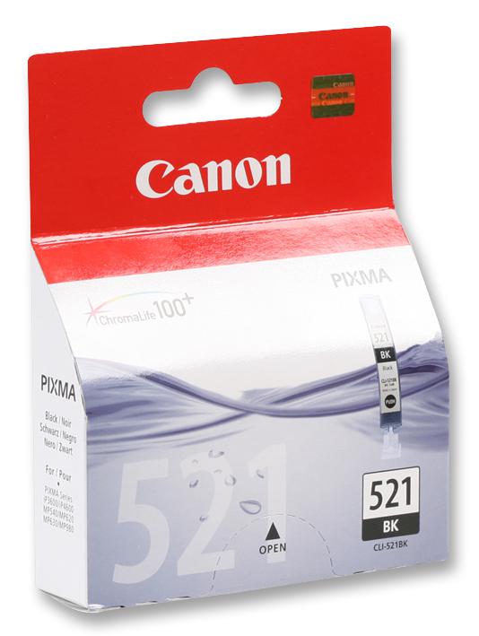 CANCLI-521BK INK CARTRIDGE, BLACK, CLI-521BK CANON