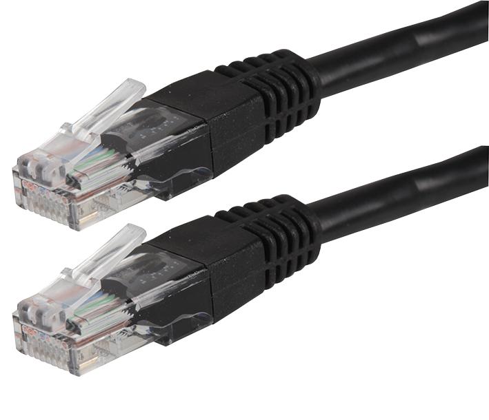 PS11080 PATCH LEAD, CAT 5E, 7M BLACK PRO SIGNAL