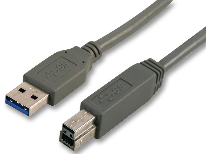 CAC250033 LEAD, USB3.0 A MALE-B MALE 3M GREY PRO SIGNAL