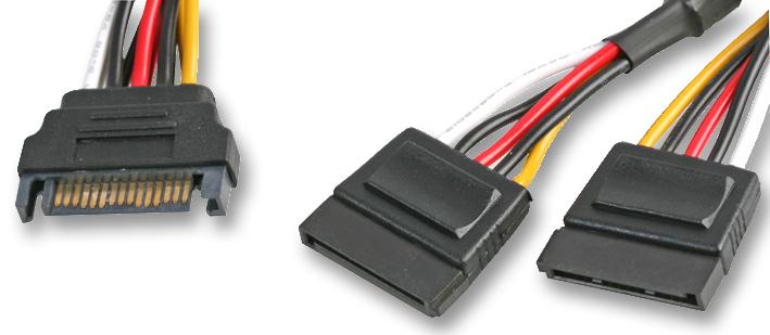 AK-CBPW05-30 LEAD, SATA POWER SPLITTER, 30CM AKASA