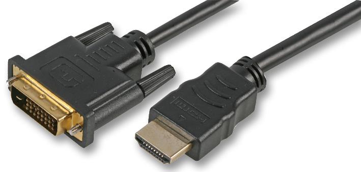 PSG90344 LEAD, HDMI A M - DVI-D M, GOLD, 3M PRO SIGNAL