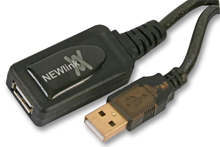 USB2REP10 USB CABLE, 2.0A PLUG-A RCPT, 10M PRO SIGNAL
