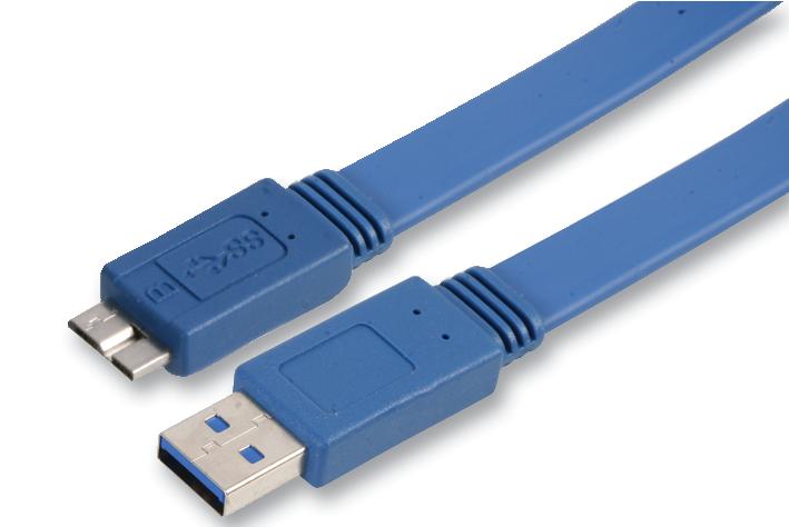 PSG90491 LEAD,FLAT USB3.0,A/M-MICROB/M 1M BL PRO SIGNAL