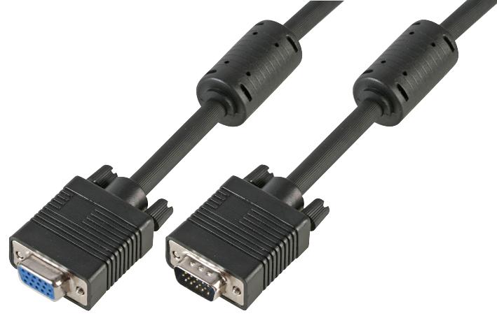 PSG90719 LEAD, SVGA, M-F, ALL LINES,BLACK, 1M PRO SIGNAL
